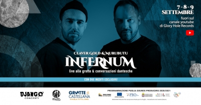Claver Gold e Murubutu annunciano il live streaming esclusivo dalle Grotte di Castellana   