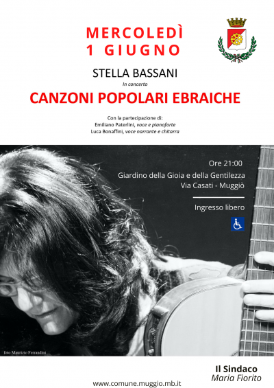 Stella Bassani in concerto per la pace a Muggiò.