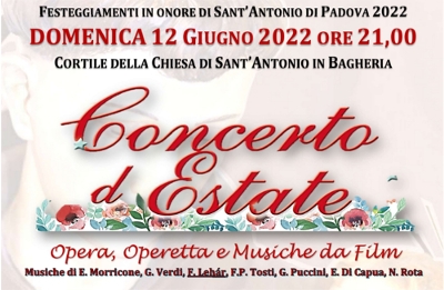 Bagheria, ritorna la grande Festa di Sant’Antonio con il concerto del Coro Laudate Dominum di Salvatore di Blasi
