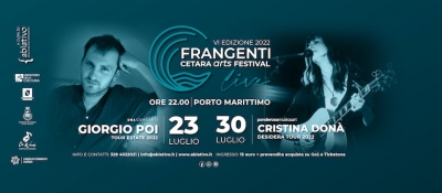 Giorgio Poi e Cristina Donà sono i primi artisti annunciati per la VI Edizione di FRANGENTI - Cetara Arts Festival 2022