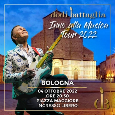 Dodi Battaglia in concerto il 4 ottobre in Piazza Maggiore a Bologna