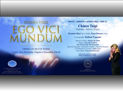 Opera Ego Vici Mundum di Chiara Taigi alla Chiesa Sant'Ignazio di Loyola a Roma - 1 Aprile 2023 ore 21